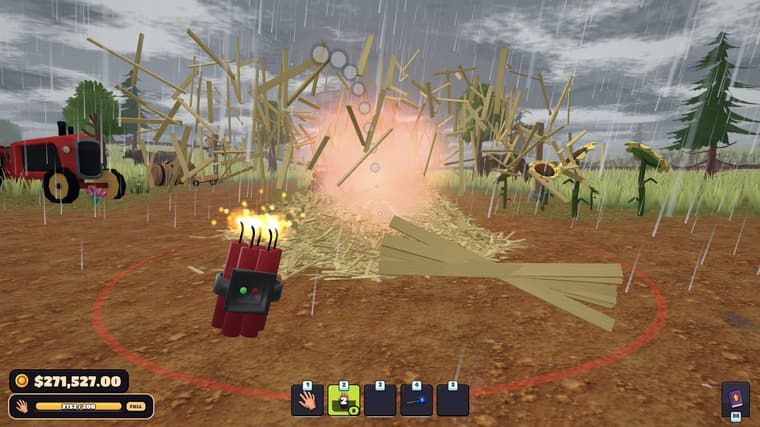 Rain, dark clouds and a lit fuse. The weather is the same for everyone on the farm.